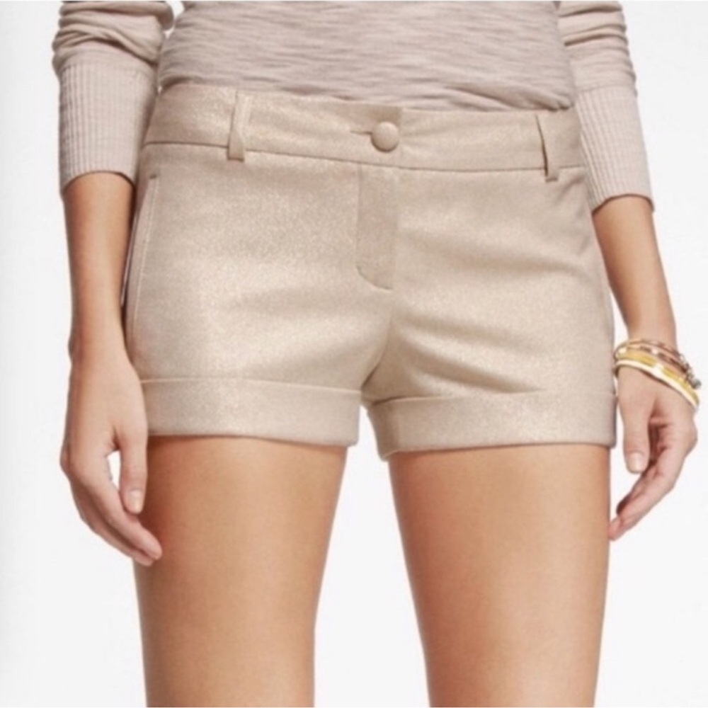 Express Cream High Waist Women's Shorts